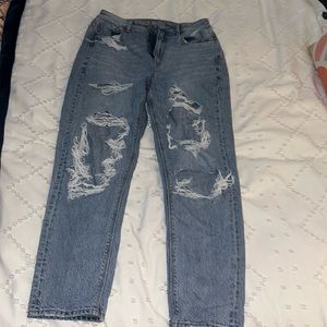 American Eagle Ripped Mom Jeans